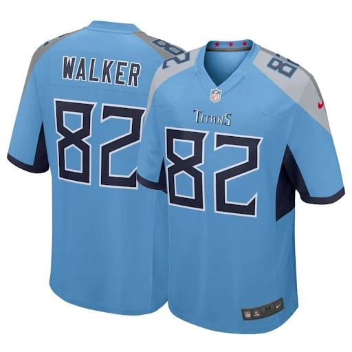 Men Tennessee Titans #82 Delanie Walker Nike Light Blue Game NFL Jersey->tennessee titans->NFL Jersey